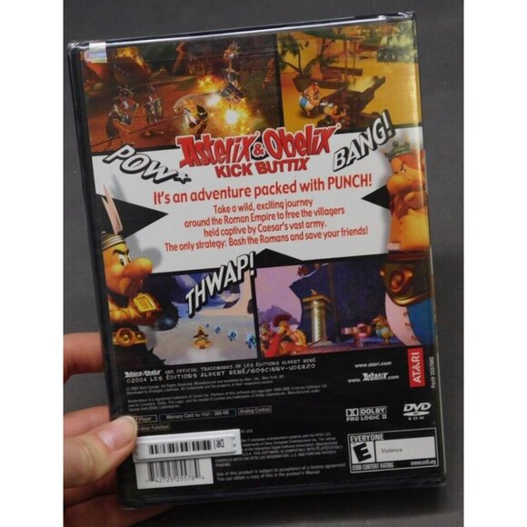 NIB Asterix & Obelix Kick Buttix PlayStation 2 PS2 Factory Sealed - Picture 2 of 3